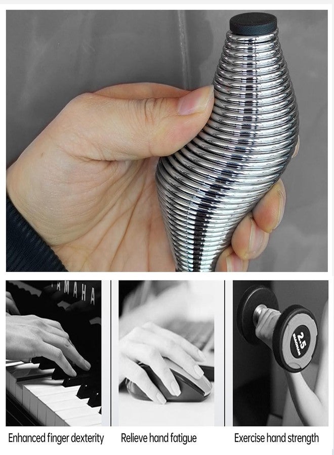 KEYOZA ألعاب معدنية زنبركية لتخفيف التوتر، مناسبة للبالغين، وحشو سلال عيد الفصح، وهدايا للأطفال والمراهقين والرجال، وأدوات مكتبية هادئة وفعّالة لتخفيف التوتر، وكرة حسية لتخفيف التوتر، وأداة مساعدة على التحكم في التوتر. - Image 2